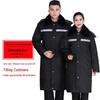 Men's Thickened Cold-Proof Cotton-Padded Military Overcoat – Mid-Length, Multifunctional Workwear Jacket for Labor Protection