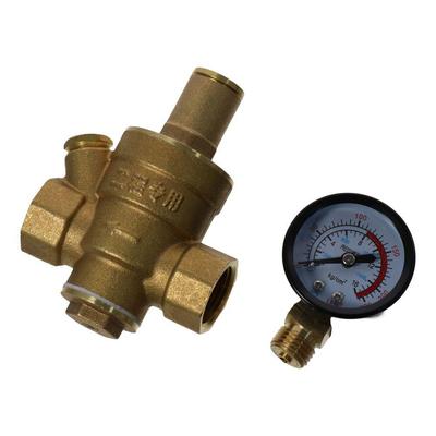 Régulateur de Pression d'Eau DN15 3/4” Npt Réglable 1/2” Réducteur de Pression Filetage Laiton G1/2 Vanne de Réduction de Pression