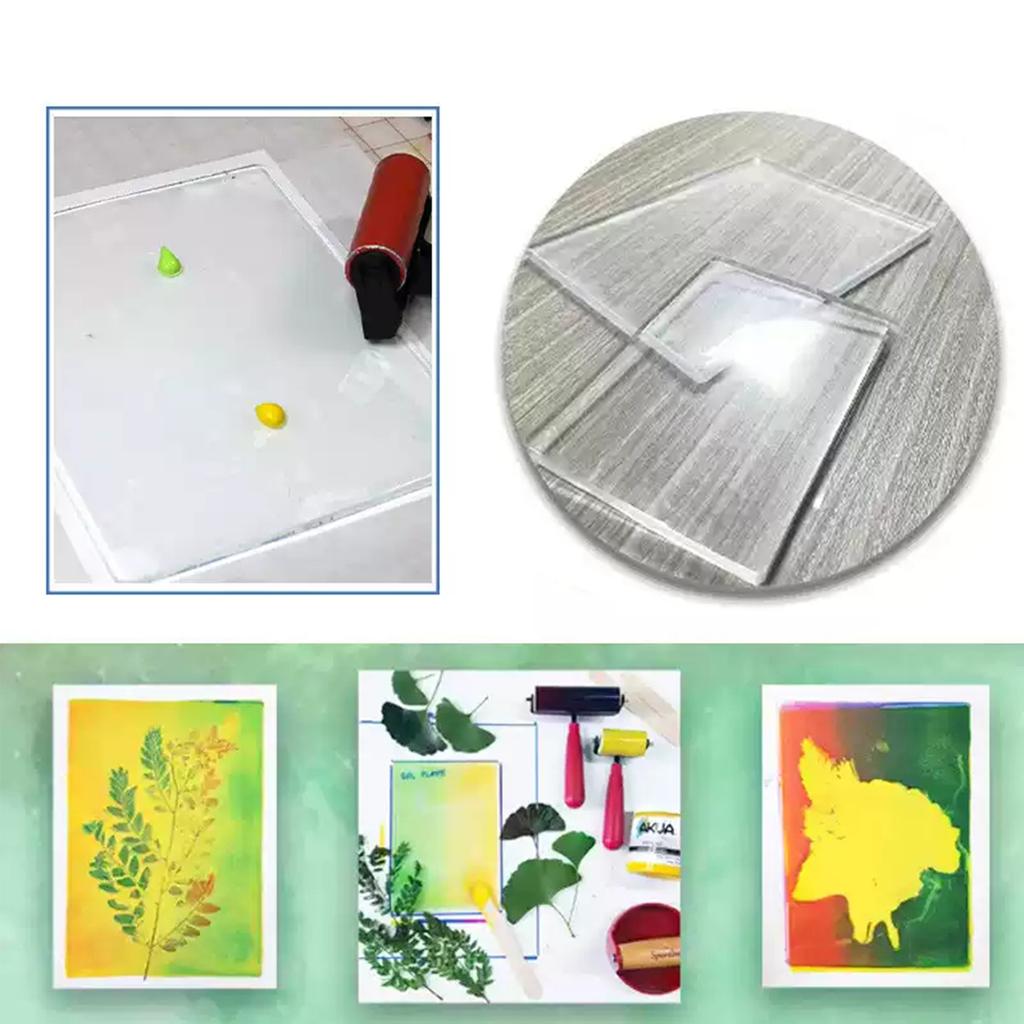 Thickened 10mm Gel Plate A5 A4 A3 Gel Printing Plate Reusable Gel Plate For Printing Craft Gel Pad Printmaking Press Gelli Plate