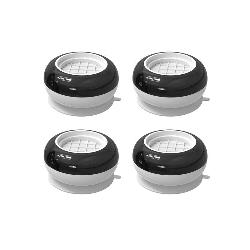 Mobile Base Stand with Wheels for Front Load Washers and Fridges - Adjustable Anti-Vibration Support Pads and Storage Rack