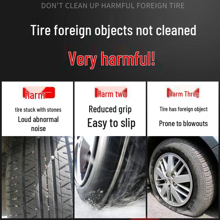 Car Tire Stone Removal Hook - Pebble Cleaning Tool