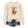 Women's Fashion Casual Round Neck Long Sleeve Top Printed Pullover Sweatshirt