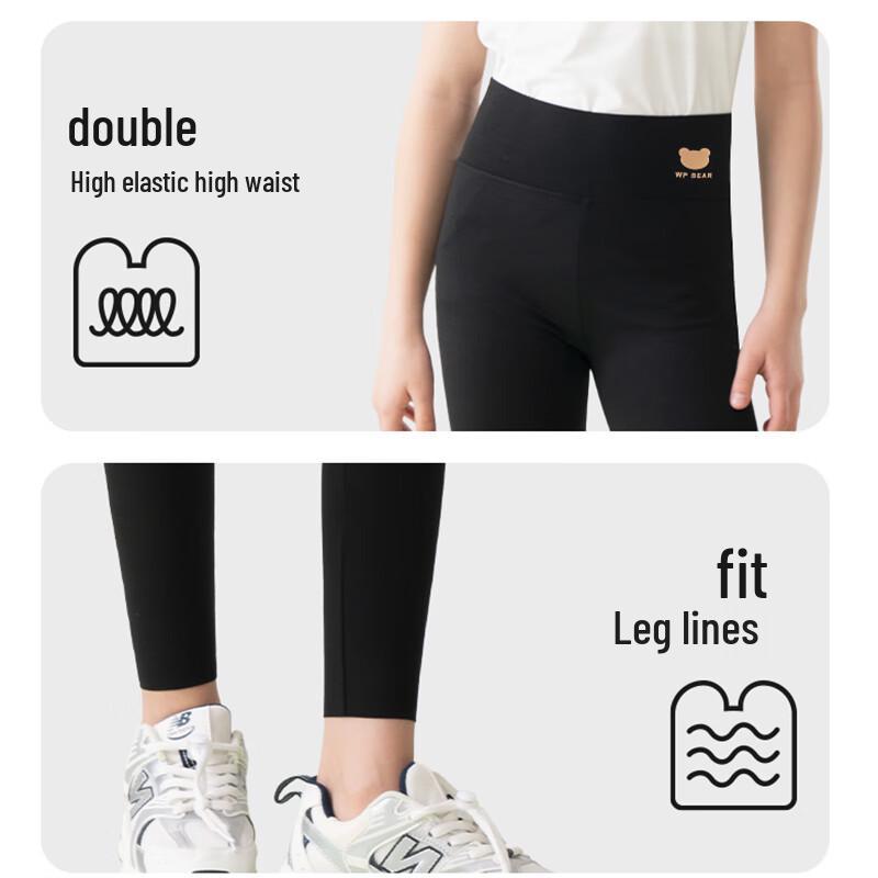 LANGSHA Girls' Shark Leggings for Spring/Autumn Sports & Yoga