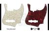 JB Electric Bass Pickguard US Standard JA Bass VT Panel Cover with Slot Accessory.