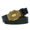 Women's Belt Versatile Belt New Style Fashionable Simple Belt Pure Cowhide Women's Smooth Buckle Belt