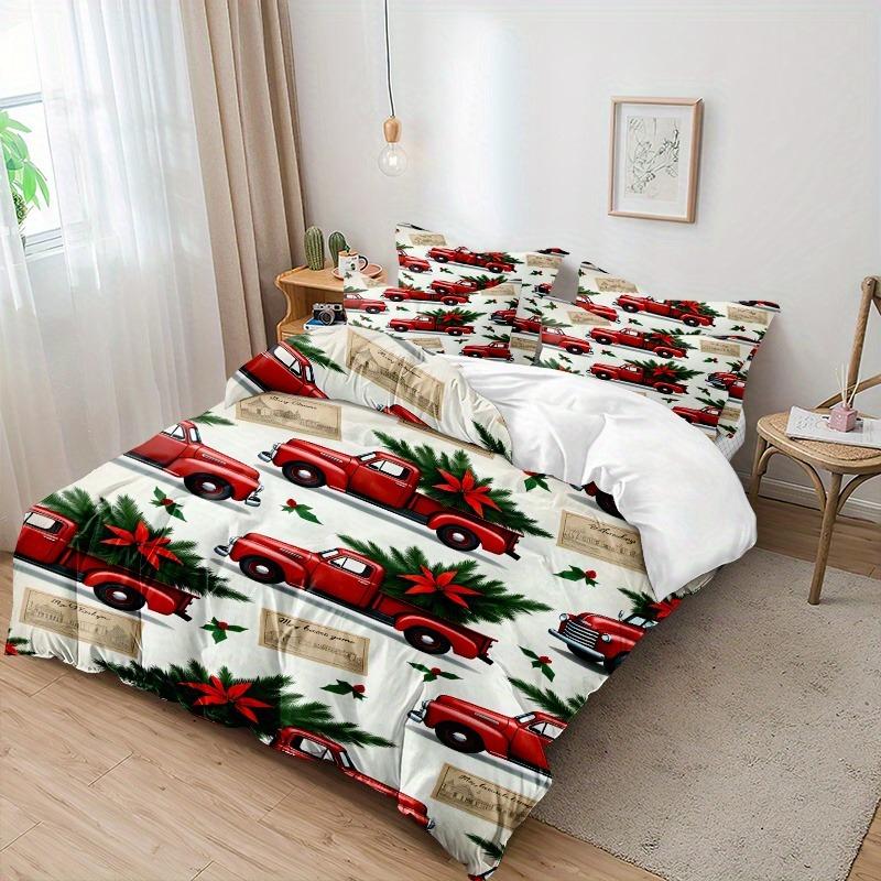 MERRY Christmas Bedding Set 3D Printed Duvet Cover Set Soft Single Double Size Bed Set 2026 Christmas Tree Home Decorations