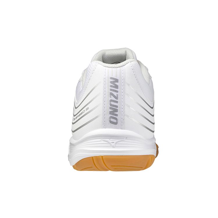 Mizuno Cyclone Speed 3 Unisex White Silver Volleyball Shoes V1GA218003