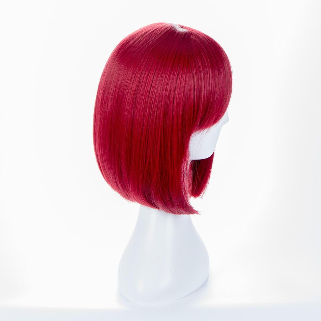 Akagami no Shirayukihime Shirayuki Cosplay Wig, Red Short Bob Heat Resistant Synthetic Hair