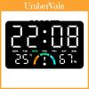 Digital Led Clock With Calendar Temperature And Alarm Function For Bedroom Decor And Nightstand