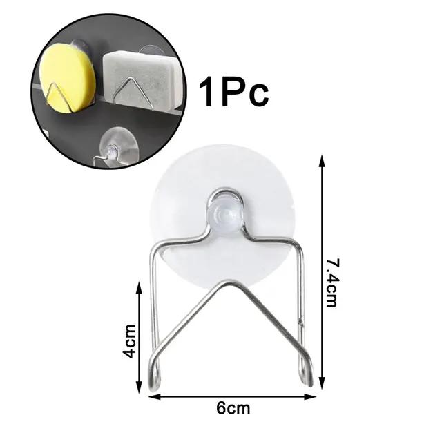 New Kitchen Sponges Holder Self Adhesive Sink Sponges Drain Drying Rack 304 Stainless Steel Storage Holder Kitchen Sink Accessor