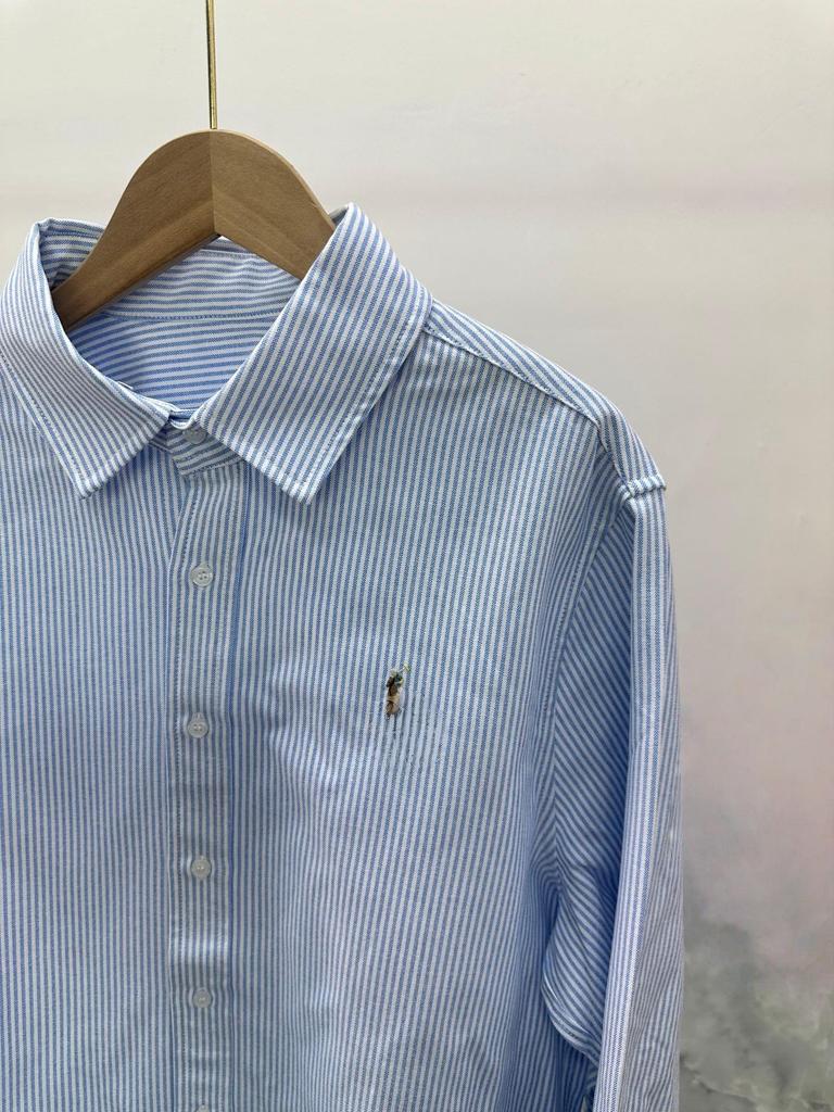 Ralph Lauren Early Spring Striped Long Sleeve Blouse