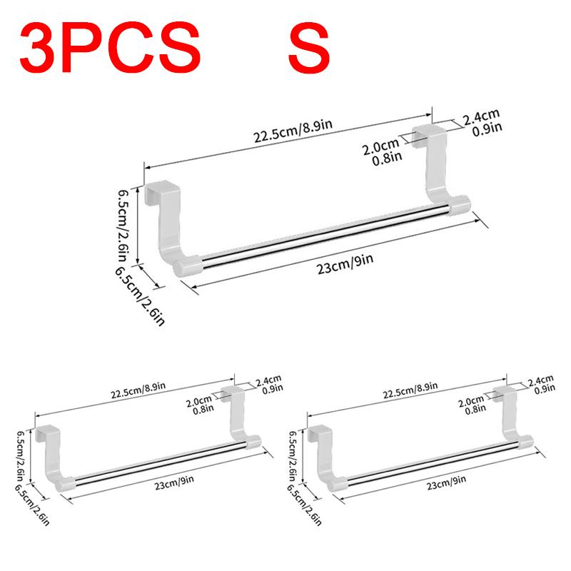 Stainless Steel Towel Rack Kitchen Towel Holder Sink Accessories Bathroom Towel Holder Under Sink Organizer SNJ004