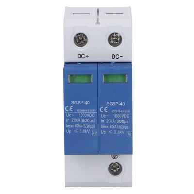 Überspannungsschutzgerät SPD Photovoltaik-Schutzschalter DC1000V 40KA Blau und Weiß 2P