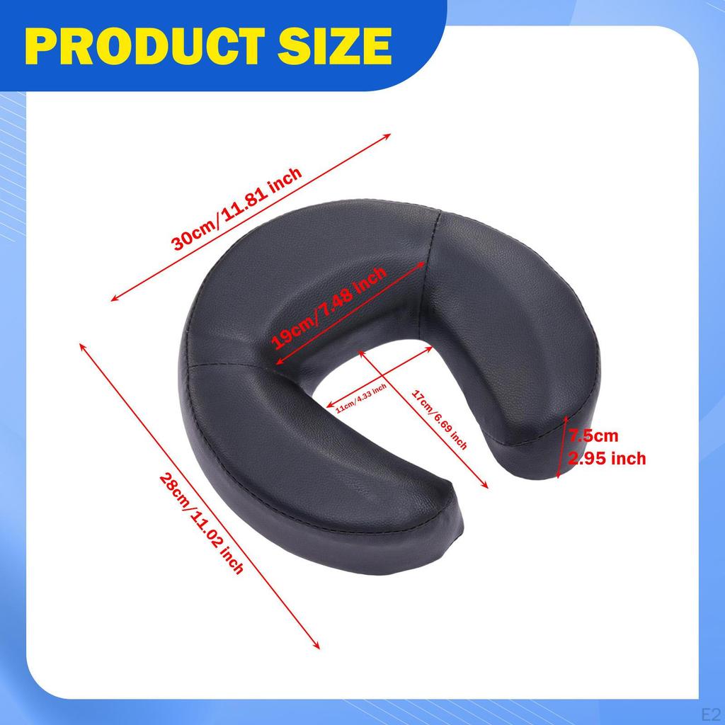 Berceau facial de table de massage réglable de remplacement avec oreiller appui-tête de chaise pour boutique maison salon