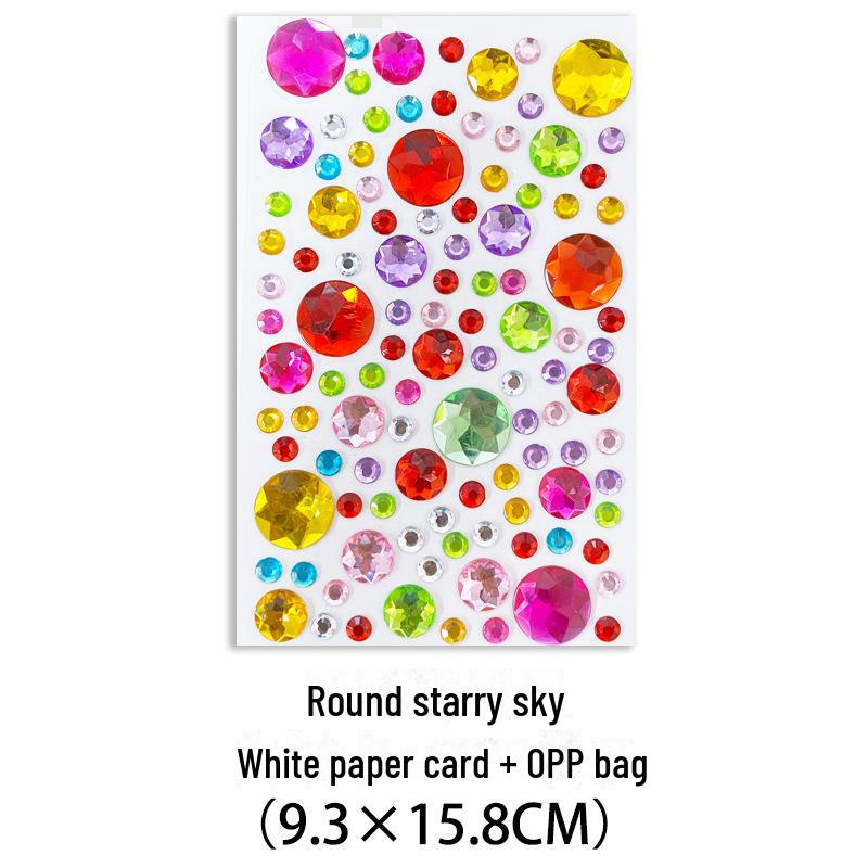 Gem Crystal Diamond Nail Art Stickers for Kids - DIY Decoration & Reward Toy