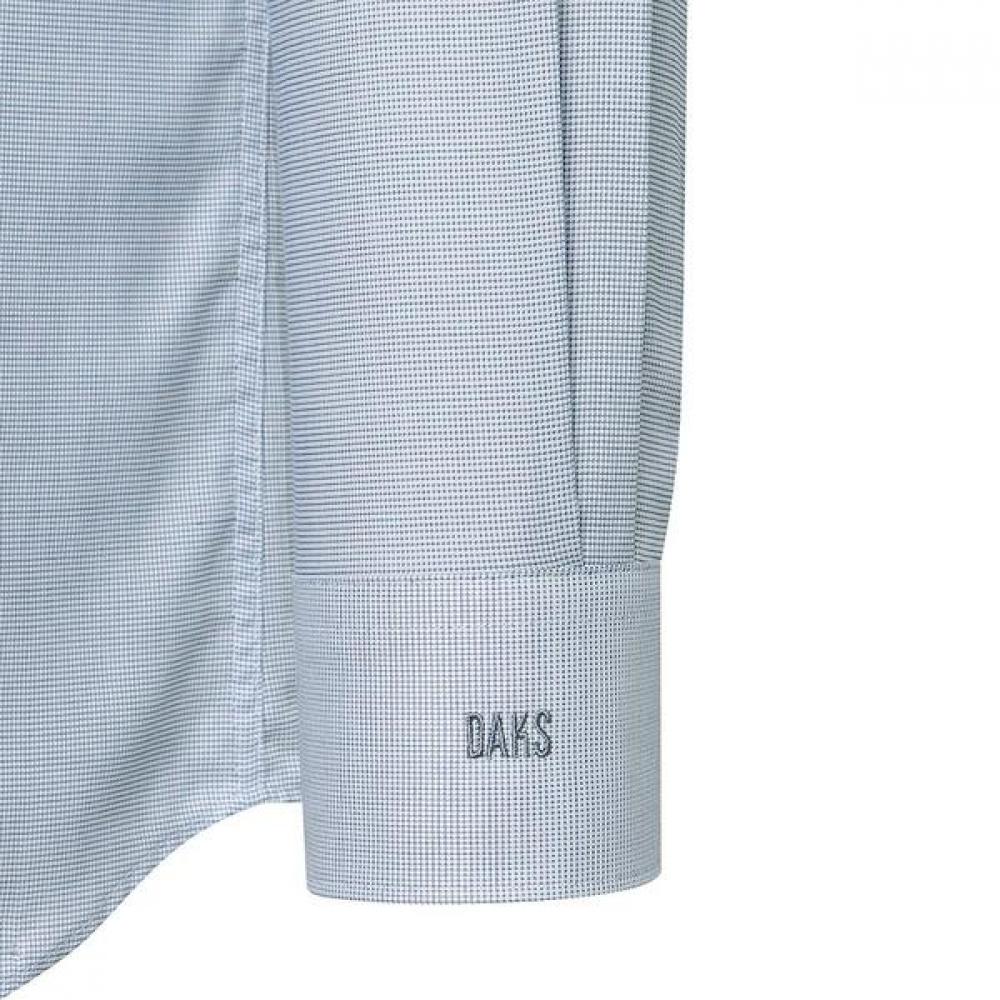Daks Men S Micro Check Regular Fit Long Sleeve Shirt dma1Shdl122b1