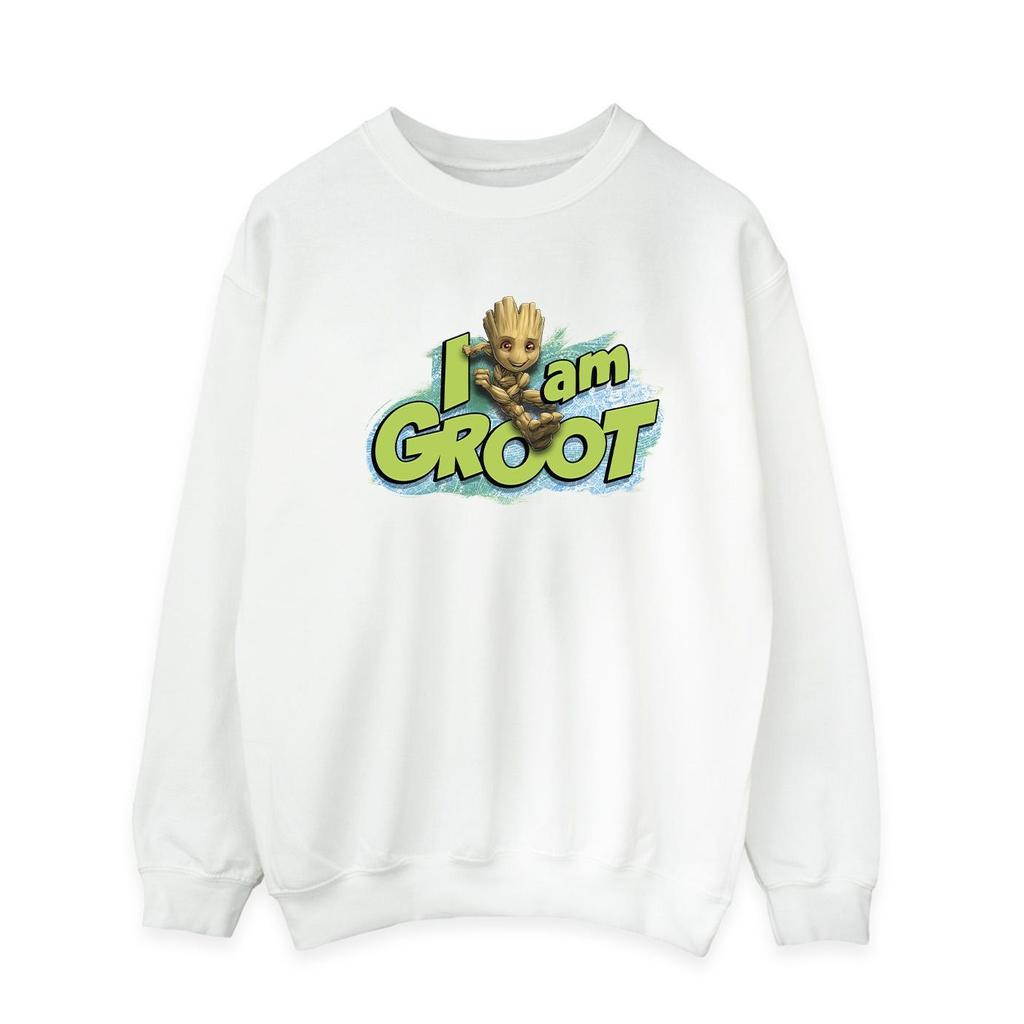 Marvel Mens Guardians Of The Galaxy I Am Groot Jumping Sweatshirt