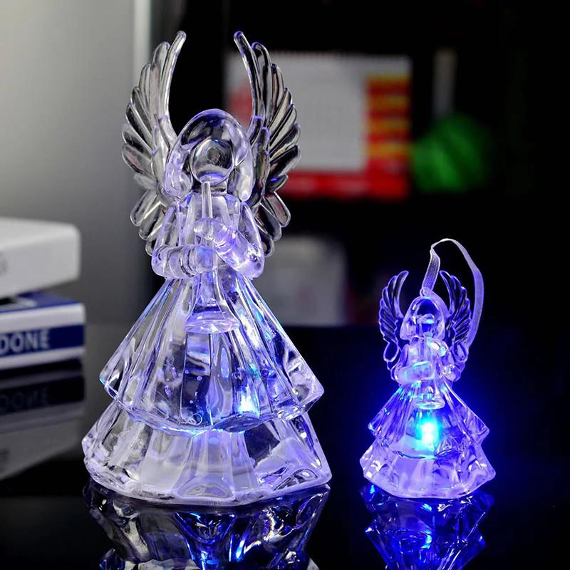 1PC Bedside Lamp Colorful Wings Decoration Angel Style Desktop Night Lamp