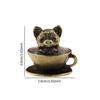 Coffee Cup Pet Sculpture Feng Shui Statue Miniature Tea Kettle Traditional