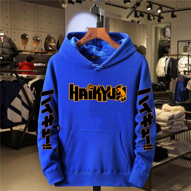 2024 Autumn/Winter Japanese Anime Haikyuu Manga Printed Hoodie Men's Women's New Fashion Hip Hop Sportswear Round Neck Hoodie