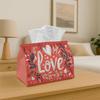 1pc Tissue Box Holder In a Hand-Drawn Design - A Versatile Napkin Dispenser Suitable for Home Gatherings, Car Decoration - A Stylish Organizer for Tis