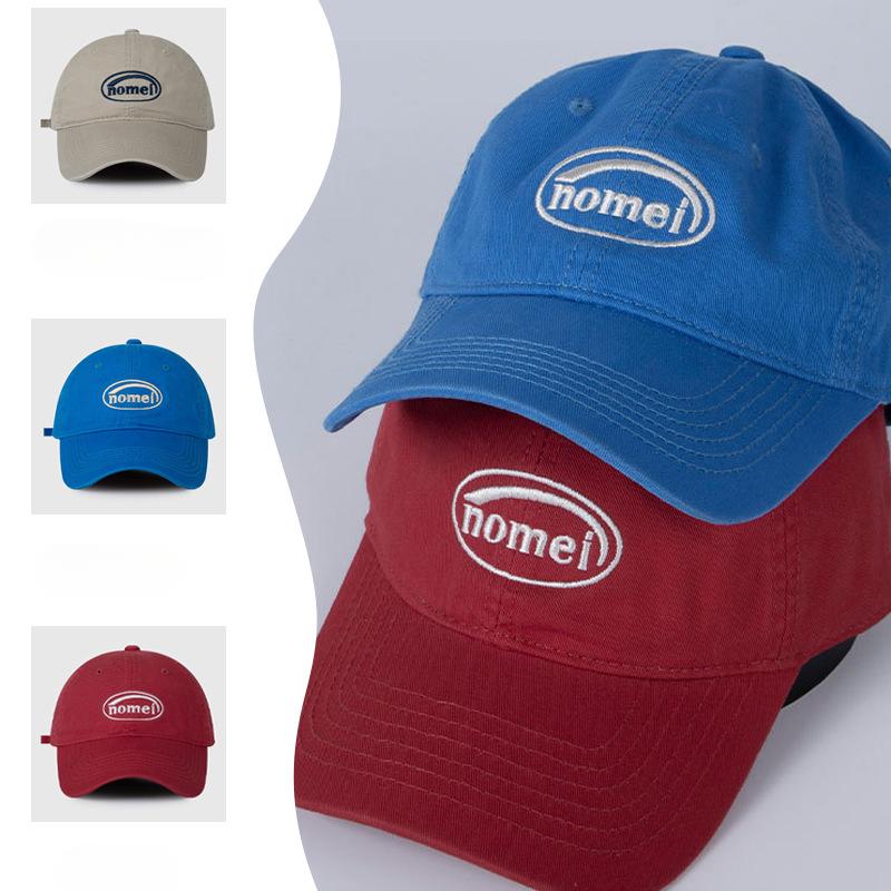 New Casual Versatile Letter Embroidered Baseball Hat for Women In Spring and Summer Korean Version Simple Sun Protection Baseball Cap for Men