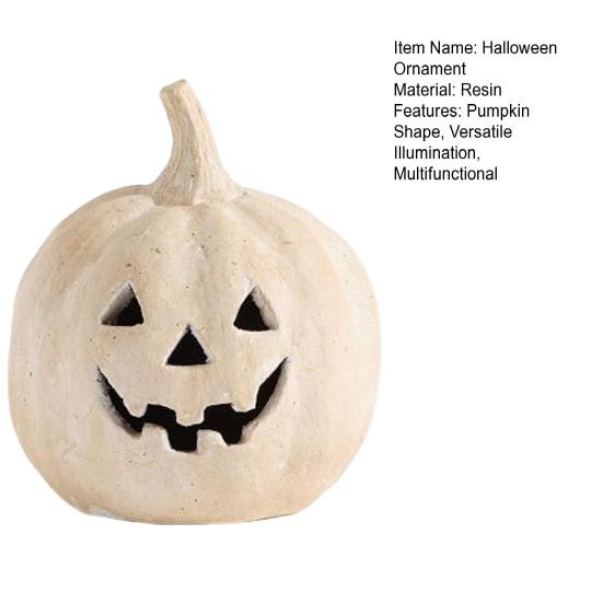 Halloween Ornament Pumpkin Shape Handmade Lantern Farmhouse Table Festival Porch