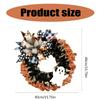 Eerie Halloween Wall Wreath Haunting Halloween Specters Wreath Eerie Handmade Decoration for Ghoulish Parties