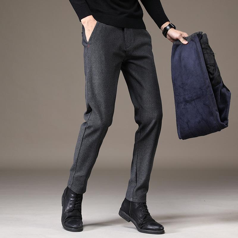 Men's casual pants autumn and winter new fashion Korean version trousers versatile slim straight pants men