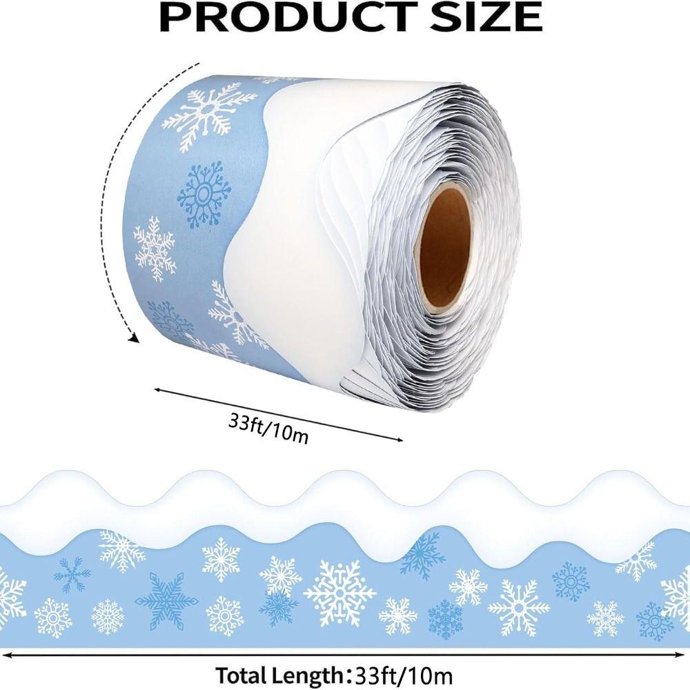 Self-adhesive Christmas Border Roll Cuttable Classroom Border Trim Border Trim  Classroom Decor