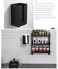 Universal Black Wall-Mounted Kitchen & Bathroom Paper Towel Dispenser Stand