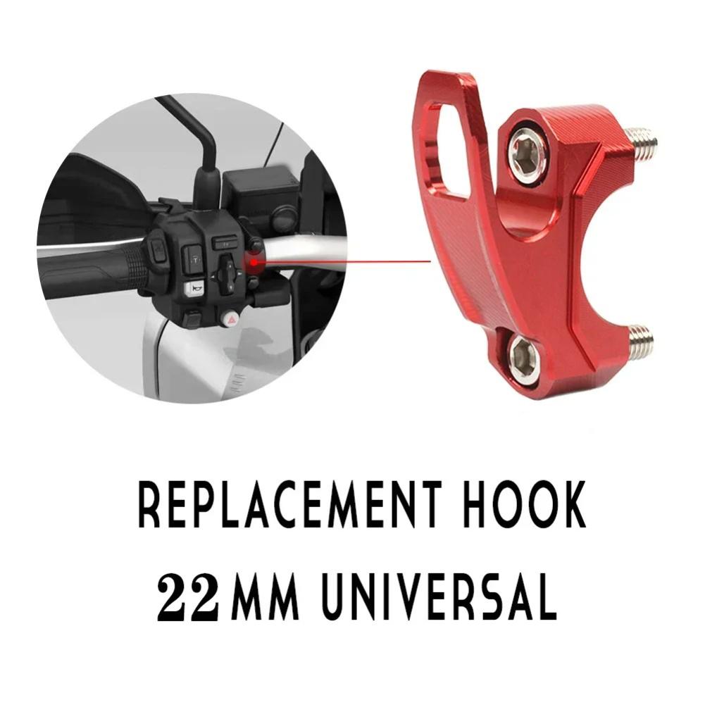 Scooter Brake Master Cylinder Holder Clamp Bracket with Helmet Hook for Handlebar Mounted Bag Hook and Helmet Storage