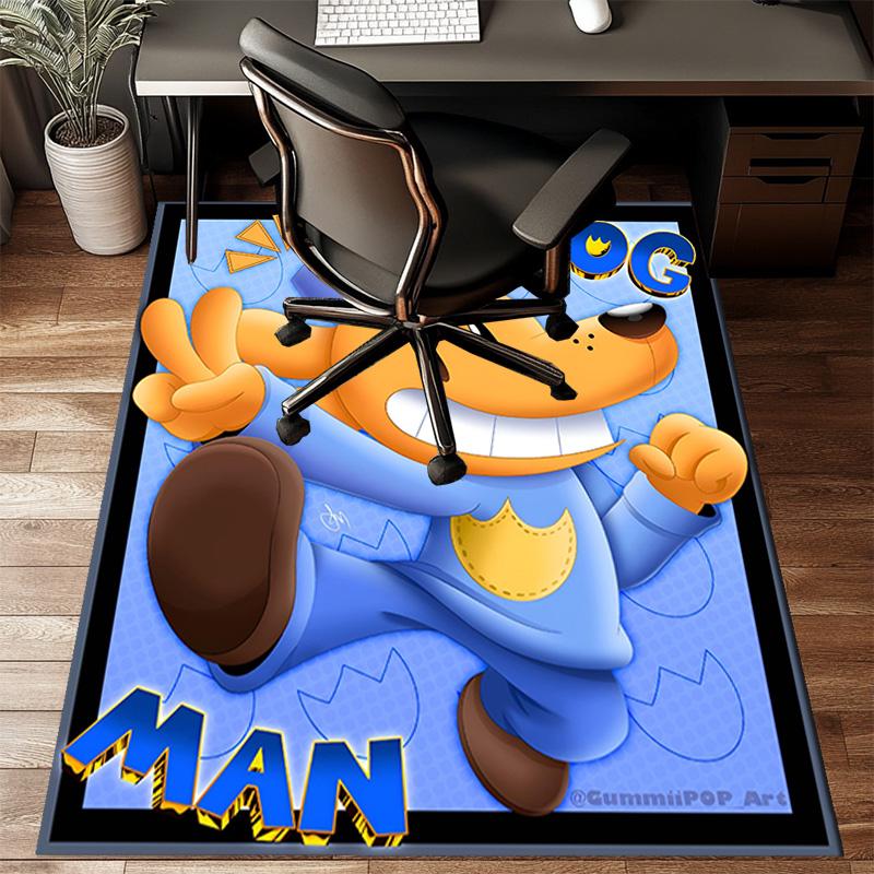 Dog Man And Friends Adventure Rug Office Floor Mat - Machine Washable for Bedroom, bedroom, livingroom, Room Decor Fan Gifts Christmas