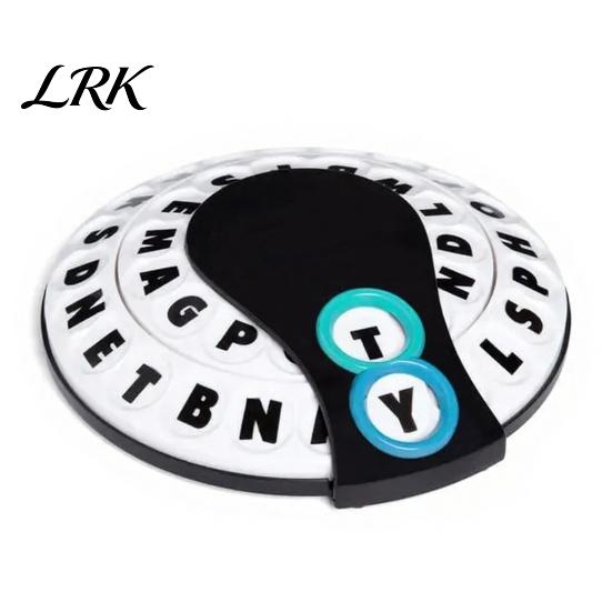 Interactive Word Game 1/2 Sets Fast-Paced Think Words Game, Alphabet Wheel Family Board English Practice Toy Educational Multi-player Challenge 17cm 1pc