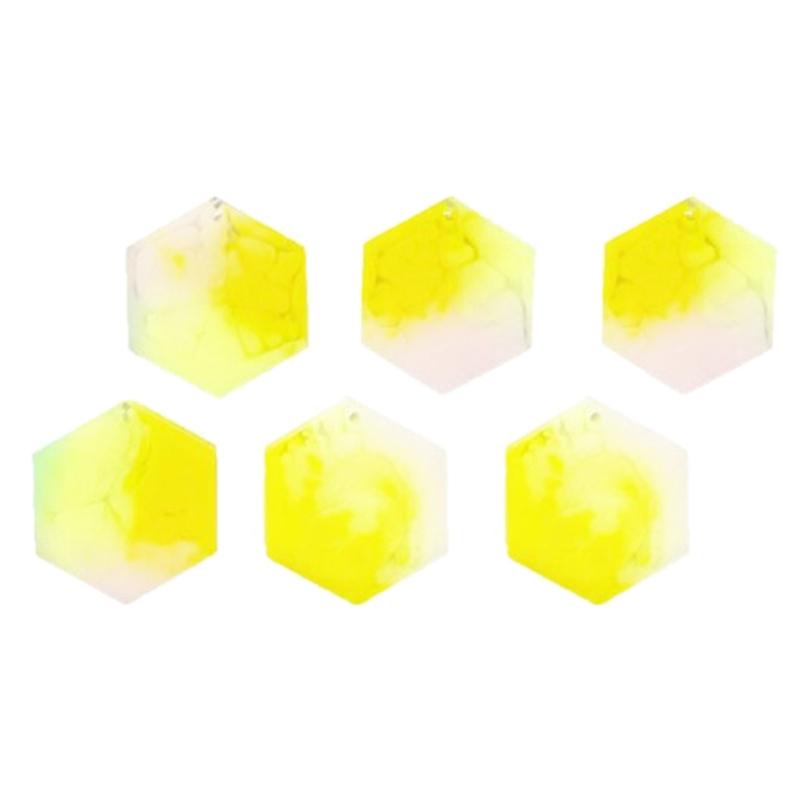 Hexagon Earring Silicone Mold Glossy Earring Pendant Jewelry Resin Mold Keychain Pendant Epoxy Casting Mold Tool