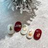 Cute Christmas Snowman Christmas Tree Santa Claus Nail Stickers Kawaii Art Stickers Diy  Year Accessories Manicure Decals