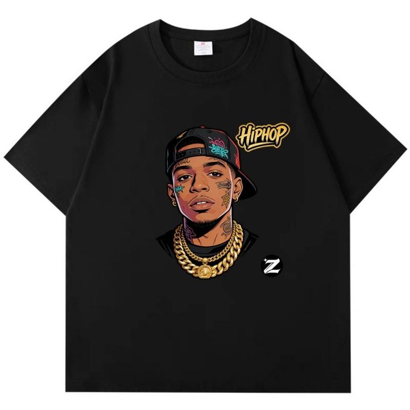 ZAZOMDE Hip Hop Short Sleeve Tee Graphic Print Pure Cotton Oversized Fit For Urban Street Style And Youth Fashion Enthusiasts