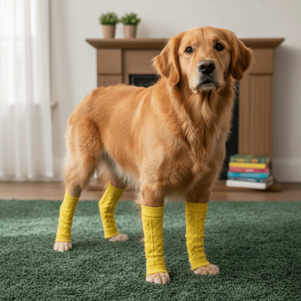 Protège-coude Anti-salissure Chaud pour Animal de Compagnie Élastique Anti-saleté Tricoté Jambière pour Chien Chaussettes Confortables pour Animal de Compagnie Maison 2