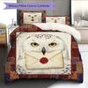 Cartoon Pattern Bedding Quilt Set Quilt Cover Pillowcase Home Decoration Birthday Gift (1 * Duvet Cover + 2 * Pillowcase, Without Core)
