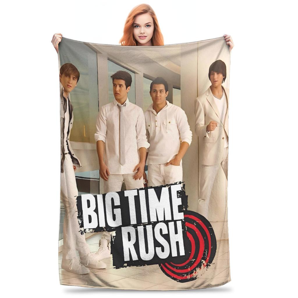 BTR In Real Life Worldwide 2025 Tour Blanket Quality Warm Throw Blanket Winter Kids Outdoor Fluffy Bedspread