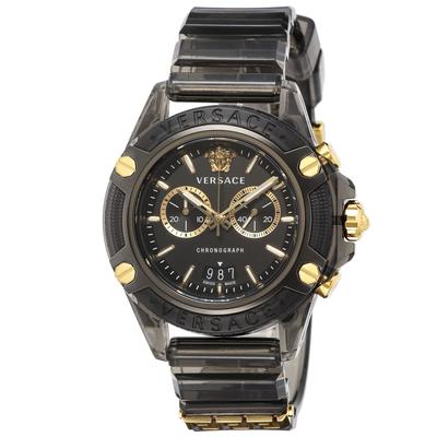 Versace Watch Icon Active VEZ700421 Black Dial Men's