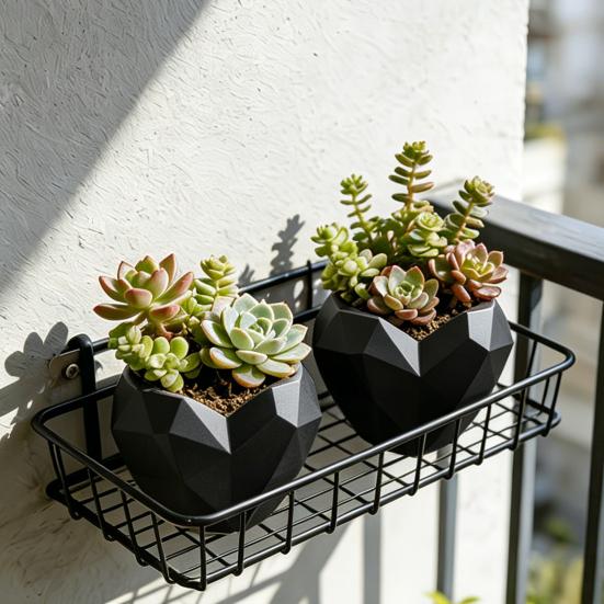 Fun Shaped Flower Pot Geometric Heart Shape Flowerpot, Decorative for Indoor Charming Plant Container Outdoor, Creative Love Planter Home Garden