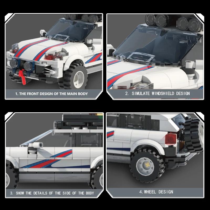 406PCS City Geländewagen Bausteine Rennwagen Modell Steine Sammlung Ausstellung Kinder Pädagogisches DIY Spielzeug Weihnachtsgeschenke