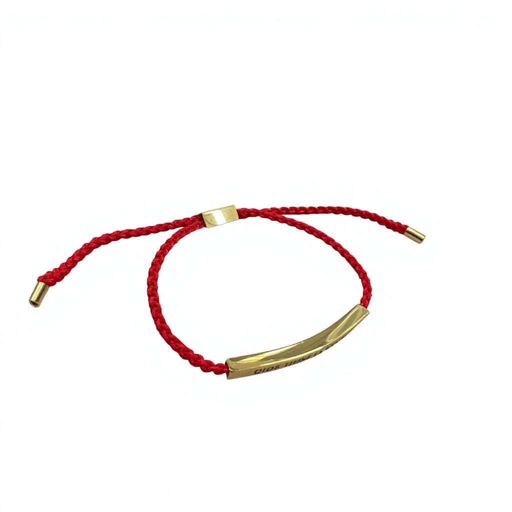 Hot Sale Spanish Dios Tiene El Control Inspirational Bracelet Colorful Braided Rope Bracelet with Encouragement Card