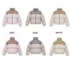 Women's 2025 Korean Style Patchwork Down Jacket - Short, Thickened, White Duck Down, Winter Coat