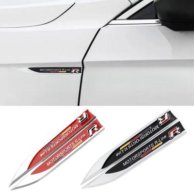 2 STKS Logo 3D Metaal Auto Carrosserie Zijspatbord Badge Sticker Embleem Decals Styling Accessoires