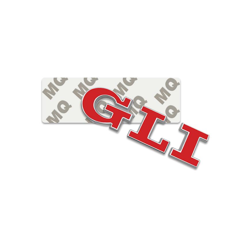 ABGM1 Car-Styling Metal Stickers GLI Emblem Badge For Jetta Golf 3 4 5 6 7 Touareg Amarok 4 Motion MK2 MK3 MK4 MK5 MK6 MK7 R32