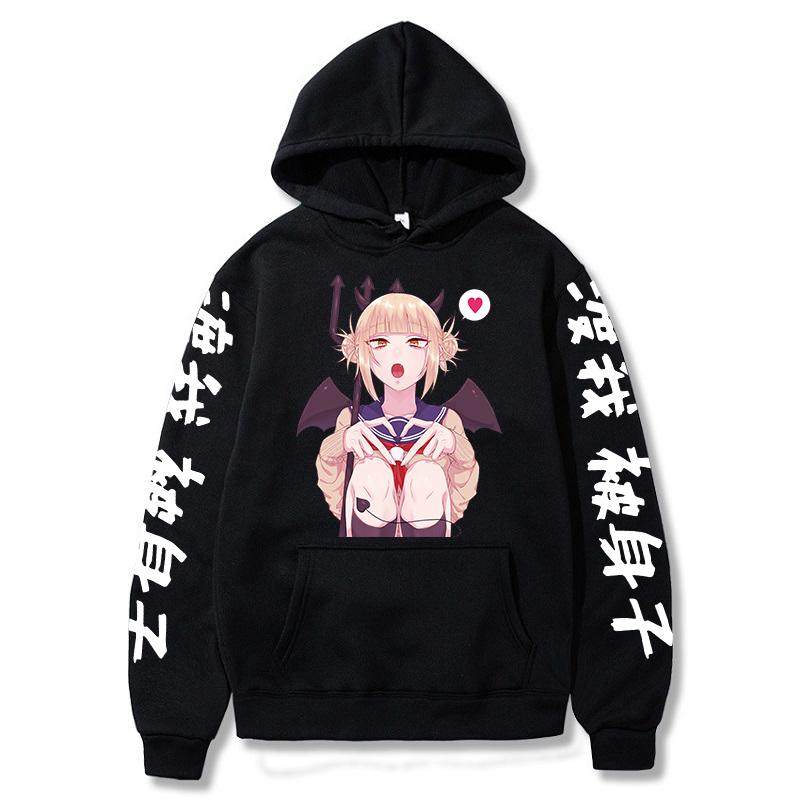 Himiko Toga Roztomilý potisk Mikina s kapucí Anime My Hero Academia Mikina Pánská Dámská Oblečení Plus Size Streetwear Harajuku Unisex Mikina