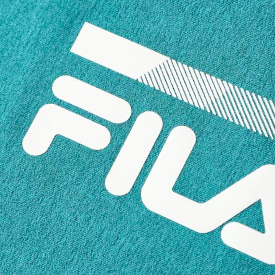 Fila Athletics Logo Print Solid Color Sports Fitness Running Training Breathable Short Sleeve T-Shirt Men T-Shirts Light-Green A11M221117FGN