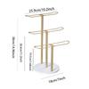 Stabiler Stirnband-Displayständer aus Legierung, Organizer für Damen, abnehmbare goldene Designs, Aufbewahrungsständer für Haarschmuck